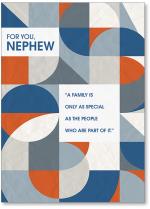 Geometric circle and square pattern