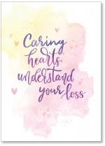 Watercolor swash and hearts