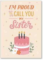 Lettering proud to call you SISTER