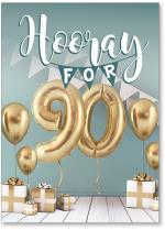 mylar balloon 90 and presents