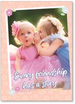Girls telling secret