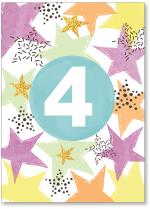 Stars and 4 in circle