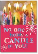 Candles on cake