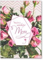 Roses in photo with design