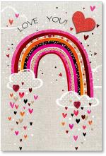 Rainbow with hearts