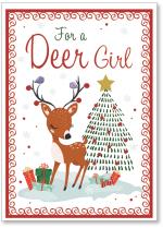 Cute girl reindeer