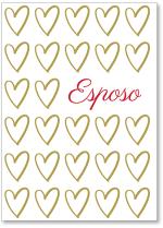 Repeat gold hearts