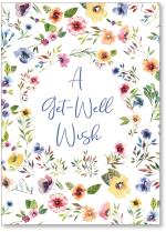 Watercolor pansy border