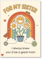 Cartoon smiling daisies 