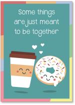 Coffee cup and donut