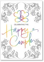 Rainbow lettering and hearts