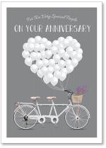 Balloons on bike built for two 