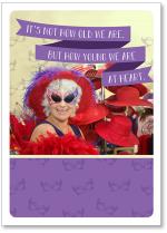 Fun woman in red hat