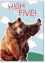 Bear high five