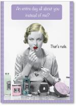Woman with cosmetics