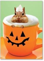 Chipmunk in a coffee cup