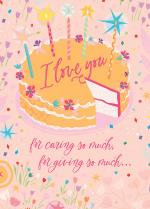 Cake with I Love You