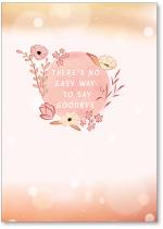 Pink circle with flowers