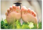 Smiley faces on toes