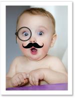 (PB) Boy with Mustache and Monocle