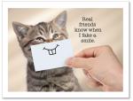 (PB) Cat with post-it note smile