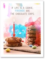 (PB) cookies with candle in it