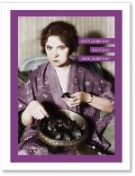 (PB) Woman eating chocolates.