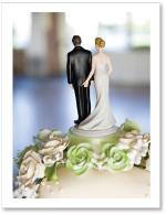 (PB) Bride & Groom Cake Topper