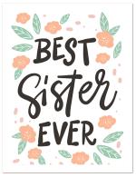 (PB) Best Sister Ever lettering