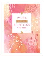 (PB) Pink water color with shapes and flower