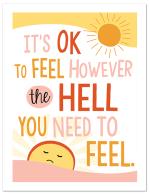 (PB) Sun with yellow, pink, orange text