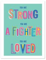 (PB) Teal background with colorful lettering