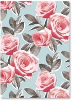 large pink roses