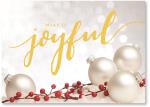 White ornaments with red berries