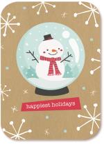 snowman in snowglobe
