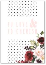black dots with flowers
