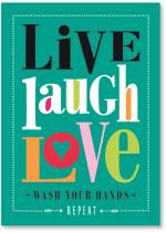 Live laugh love text