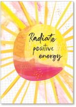 Painterly yellow sun with rays