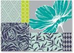 Large teal flower