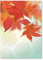 Leaf photo with dot pattern overall