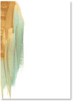 Brush stroke with gold gilding