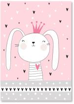 Bunny wearing a crown