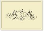 Mr & Mrs calligraphy