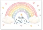 Soft hand-painted rainbow