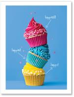 Stacked cupcakes