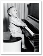 Little Boy Playing Piano