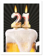 Candles in a beer mug