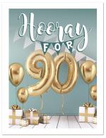 mylar balloon 90 and presents